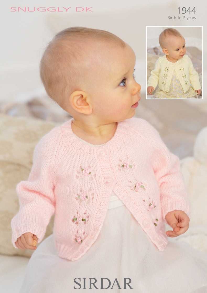 Sirdar Cardigans Knitting Pattern in Snuggly DK 1944P PDF DOWNLOAD