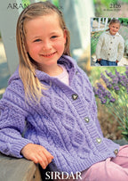 Sirdar Jackets Knitting Pattern in Aran with Wool 2126P PDF DOWNLOAD