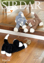 Sirdar Cats Knitting Pattern in Touch Chunky 2474P PDF DOWNLOAD