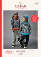 Sirdar Hoodie and Hat Knitting Pattern in Snuggly Replay DK 2624P PDF DOWNLOAD