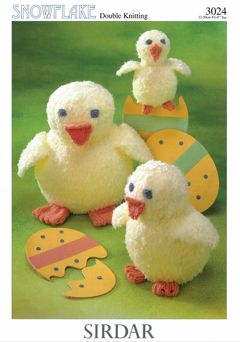 Sirdar Chicks Knitting Pattern in Snowflake DK 3024P PDF DOWNLOAD