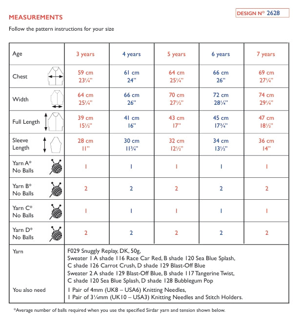 Sirdar Sweater Knitting Pattern in Snuggly Replay DK 2628P PDF DOWNLOAD