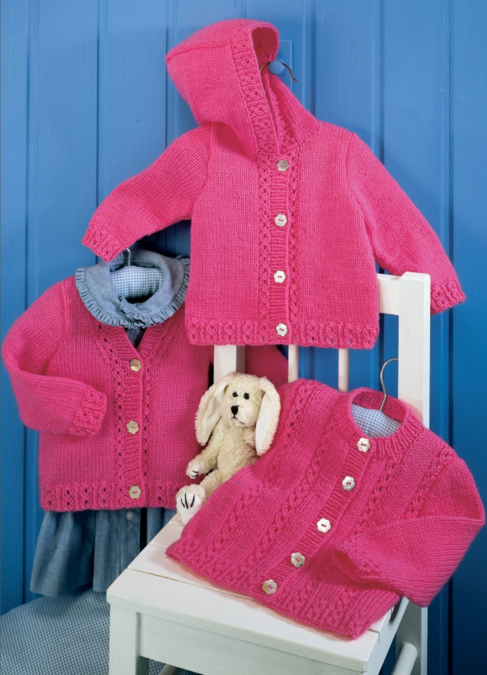 Sirdar Cardigans Knitting Pattern in Snuggly DK 3110P PDF DOWNLOAD