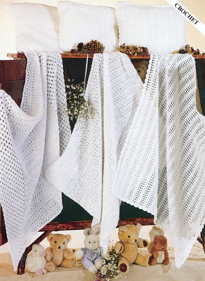 Sirdar Blankets and Pillowcases Crochet Pattern in Snuggly 2ply, 3ply and 4ply 3761P PDF DOWNLOAD