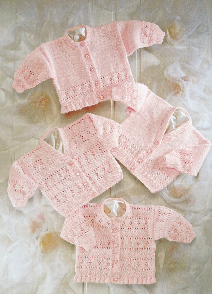 Sirdar Cardigans Knitting Pattern in Snuggly 4ply 3941P PDF DOWNLOAD