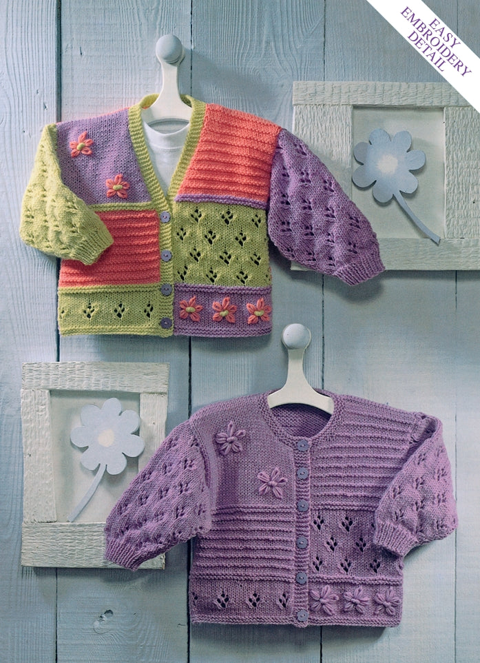 Sirdar Cardigans Knitting Pattern in Snuggly DK 3945P PDF DOWNLOAD