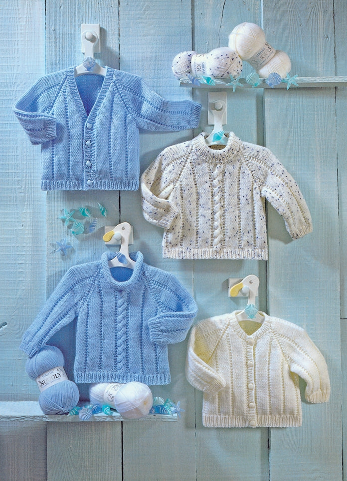 Sirdar Sweaters and Cardigans Knitting Pattern in Snuggly DK 3948P PDF DOWNLOAD