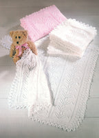 Sirdar Shawls Knitting Pattern in Snuggly 3ply/DK 3982P PDF DOWNLOAD