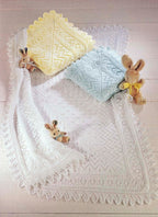 Sirdar Shawls Knitting Pattern in Snuggly 3ply/4ply/DK 3983P PDF DOWNLOAD