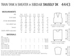 Sirdar Train Tak and Sweater Knitting Pattern in Snuggly DK 4443P PDF DOWNLOAD