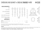 Sirdar Cardigans and Blanket Knitting Pattern in Snuggly 4ply 4438P PDF DOWNLOAD