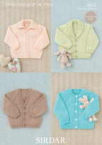 Sirdar Raglan Cardigans in Snuggly 4ply 4512P PDF DOWNLOAD