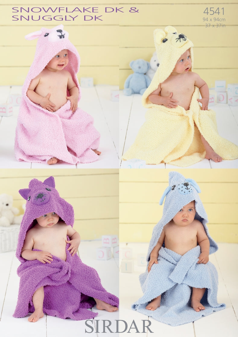 Sirdar Blankets Knitting Pattern in Snuggly DK and Snowflake DK 4541P PDF DOWNLOAD