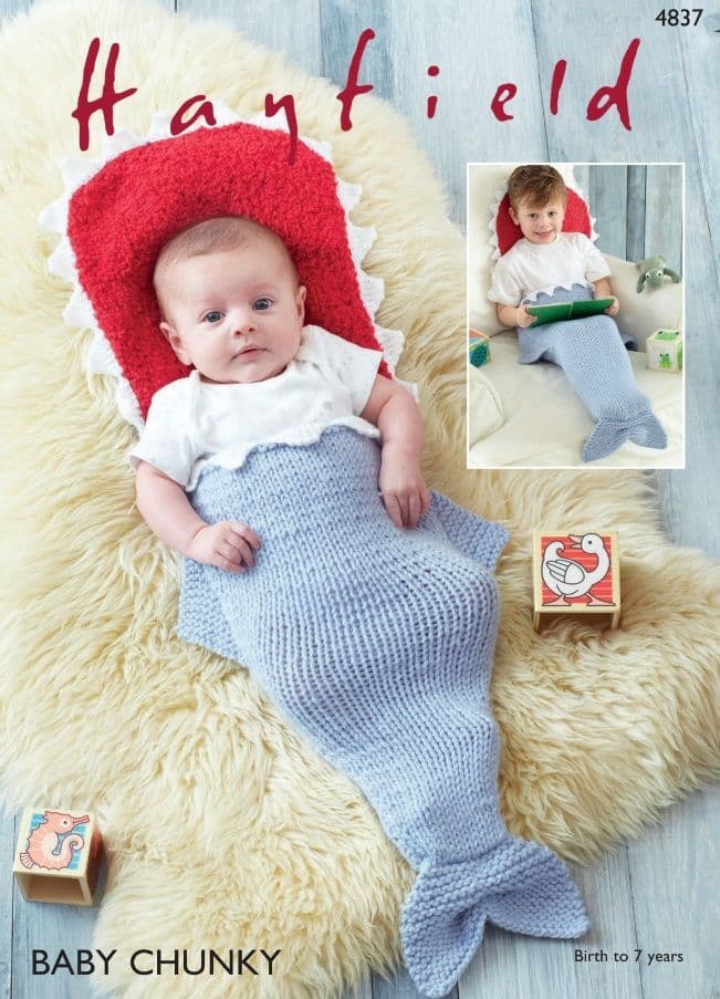 Hayfield Babies/Childrens Sleeping Bag Knitting Pattern in Baby Chunky 4837P PDF DOWNLOAD