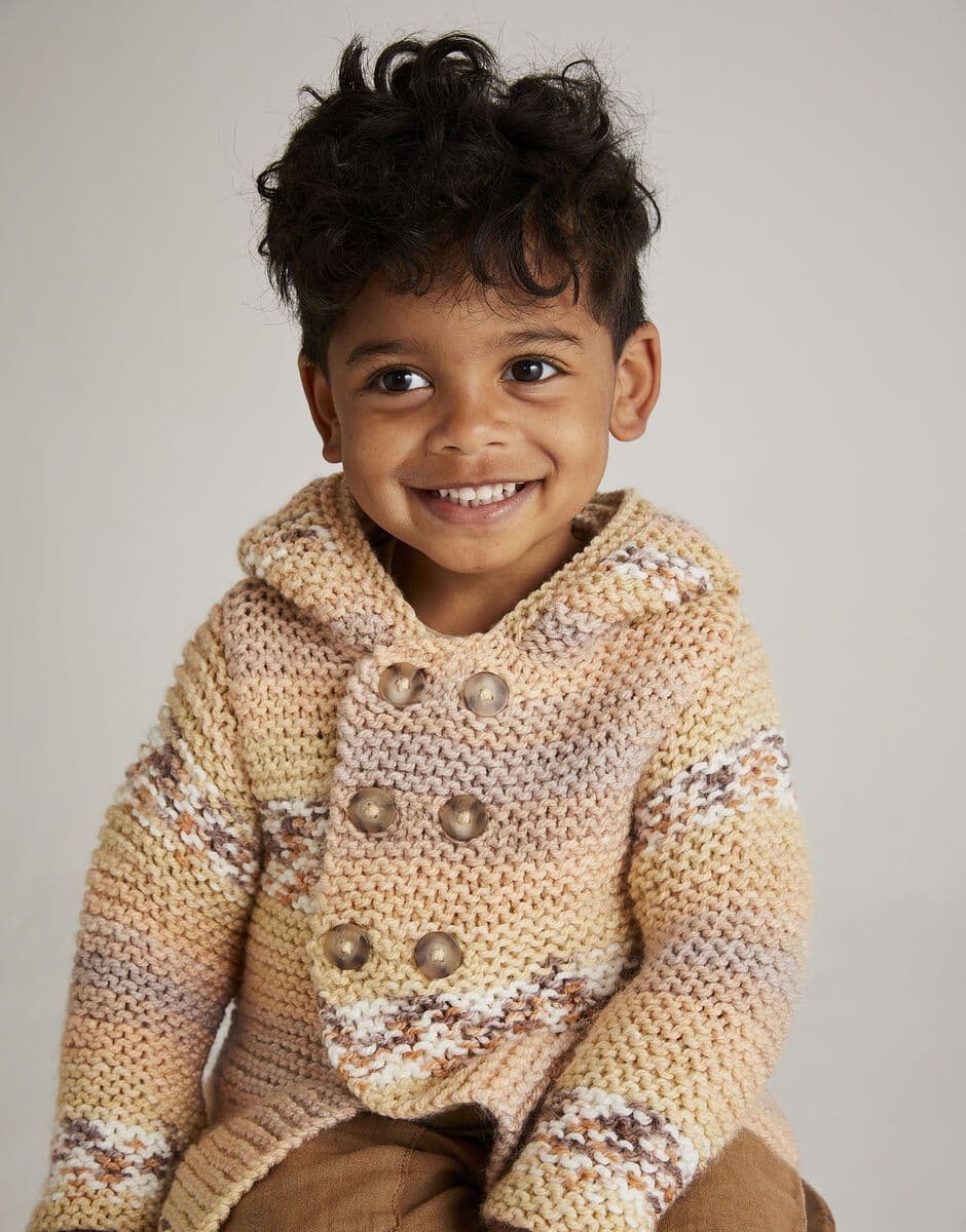 Hayfield Boys Duffle Coat Knitting Pattern in Blossom Chunky 5566P PDF DOWNLOAD