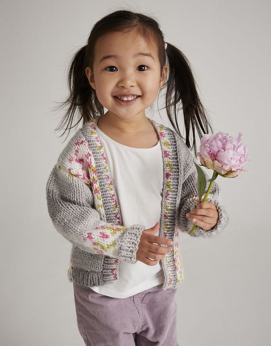 Hayfield Girls Cardigan Knitting Pattern in Blossom Chunky 5568P PDF DOWNLOAD