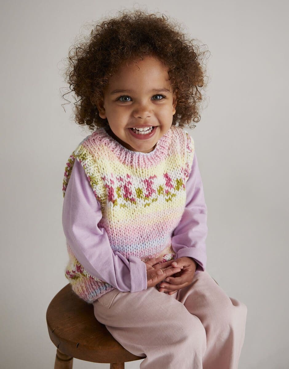 Hayfield Girls Vest Top Knitting Pattern in Blossom Chunky 5571P PDF DOWNLOAD
