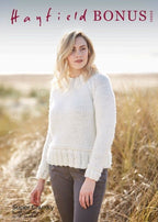 Hayfield Ladies Sweater Knitting Pattern in Bonus Super Chunky 10003P PDF DOWNLOAD