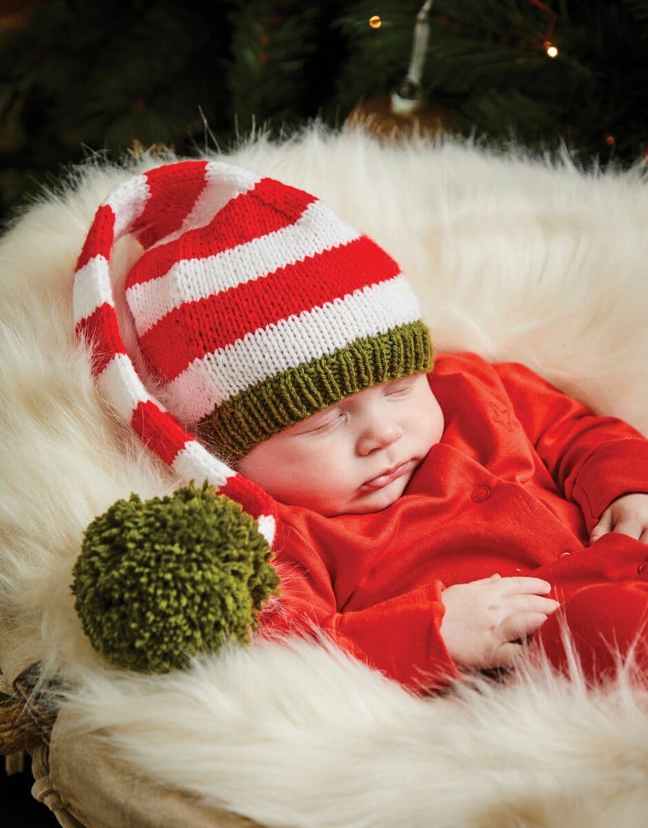 Sirdar Babies Christmas Little Elf Hat Knitting Pattern in Snuggly DK 5499P PDF DOWNLOAD