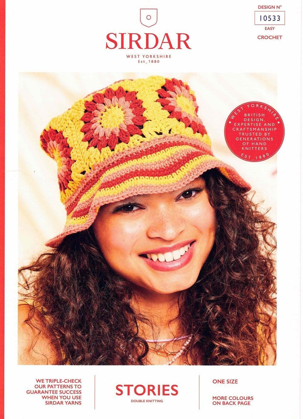 Sirdar Bucket Hat Crochet Pattern in Stories DK 10533P PDF DOWNLOAD
