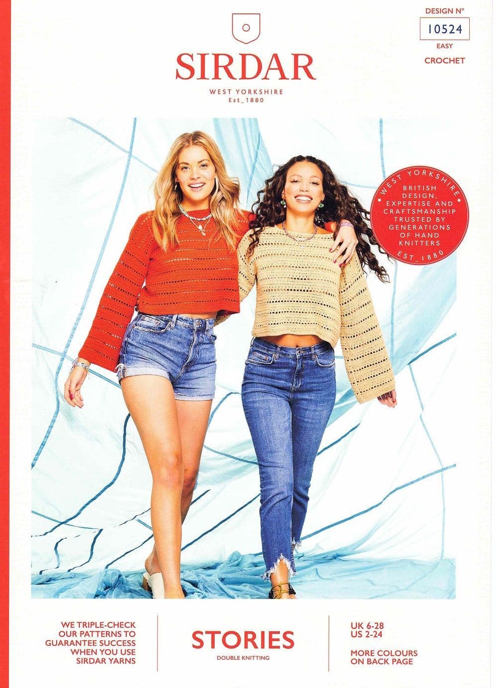 Sirdar Encore Sweater Crochet Pattern in Stories DK 10524P PDF DOWNLOAD