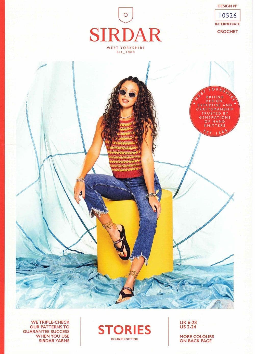 Sirdar Glamp Vest Crochet Pattern in Stories DK 10526P PDF DOWNLOAD