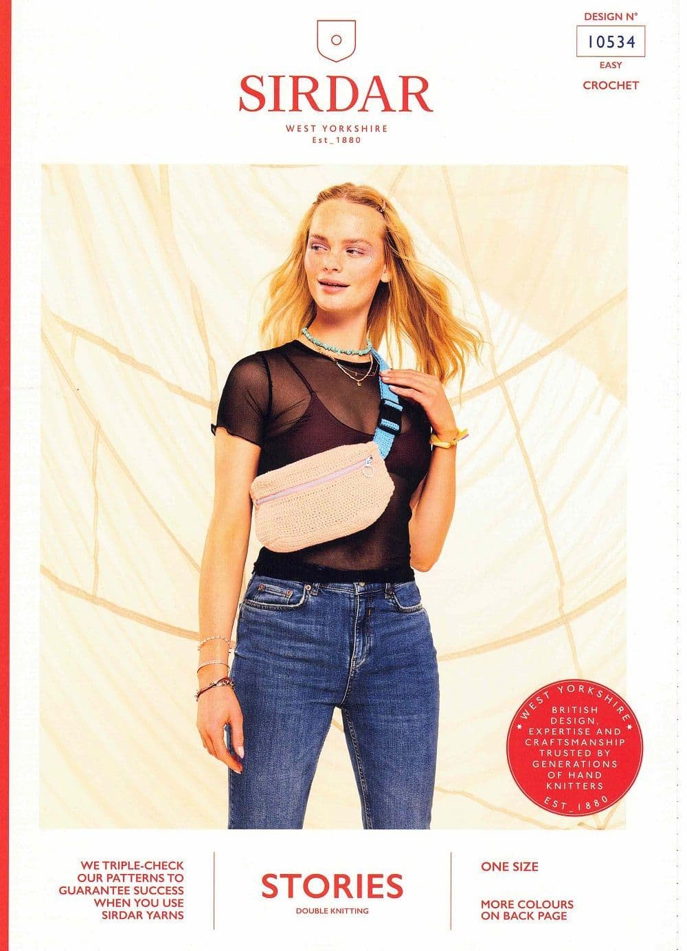Sirdar Hands in the Air Bag Crochet Pattern in Stories DK 10534P PDF DOWNLOAD