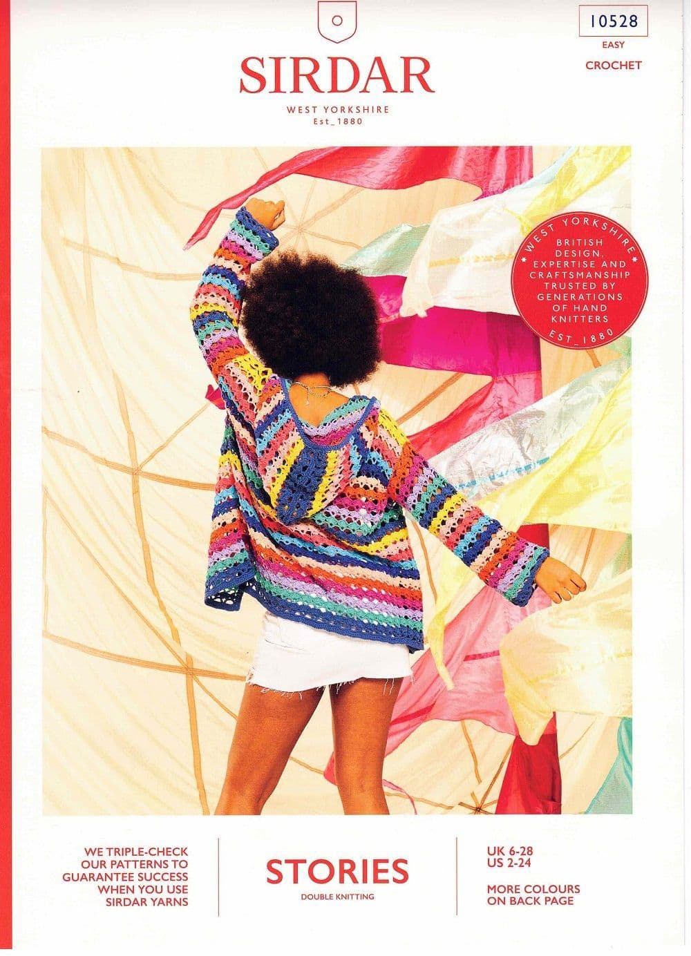 Sirdar Hoodstock Hoodie Crochet Pattern in Stories DK 10528P PDF DOWNLOAD