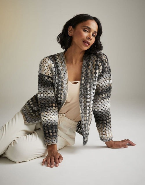 Sirdar Ladies Cardigan Crochet Pattern in Jewelspun Aran 10727P PDF DOWNLOAD