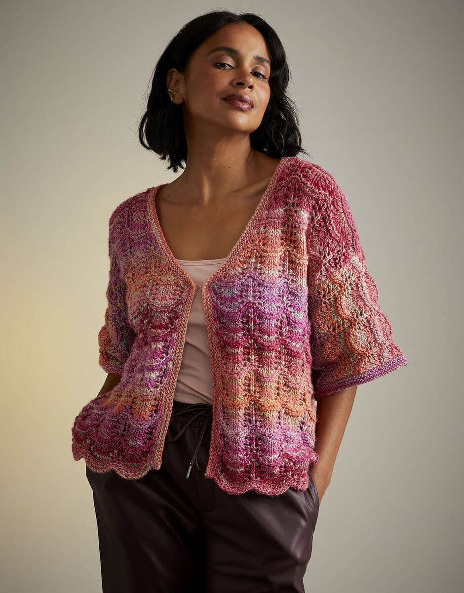 Sirdar Ladies Cardigan Knitting Pattern in Jewelspun Aran 10715P PDF DOWNLOAD