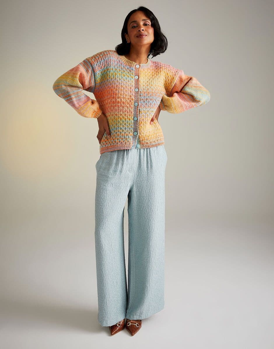 Sirdar Ladies Cardigan Knitting Pattern in Jewelspun Aran 10716P PDF DOWNLOAD