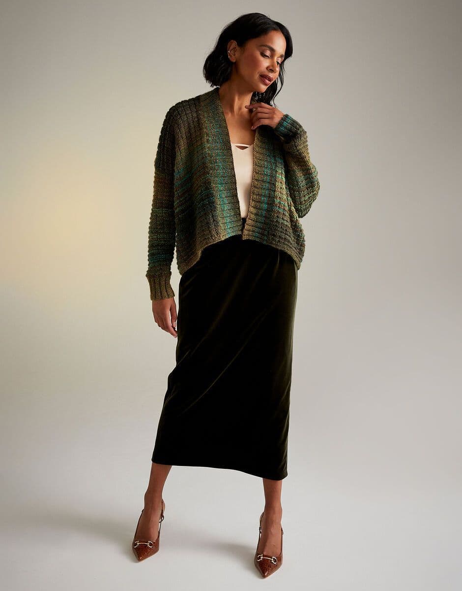 Sirdar Ladies Cardigan Knitting Pattern in Jewelspun Aran 10720P PDF DOWNLOAD
