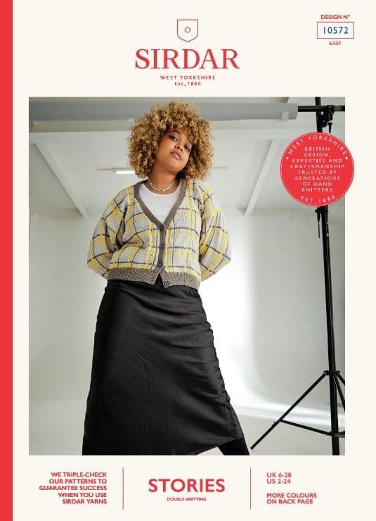 Sirdar Ladies Cardigan Knitting Pattern in Stories DK 10572P PDF DOWNLOAD