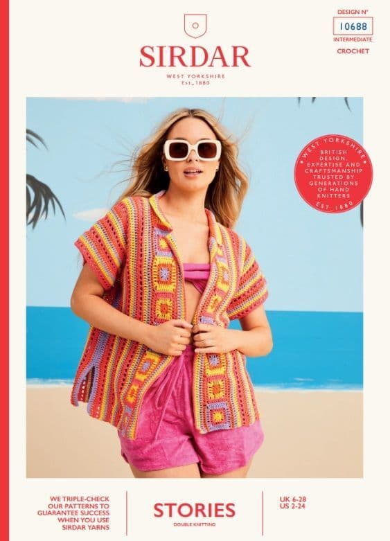 Sirdar Ladies Shirt Crochet Pattern in Stories DK PDF 10688P DOWNLOAD
