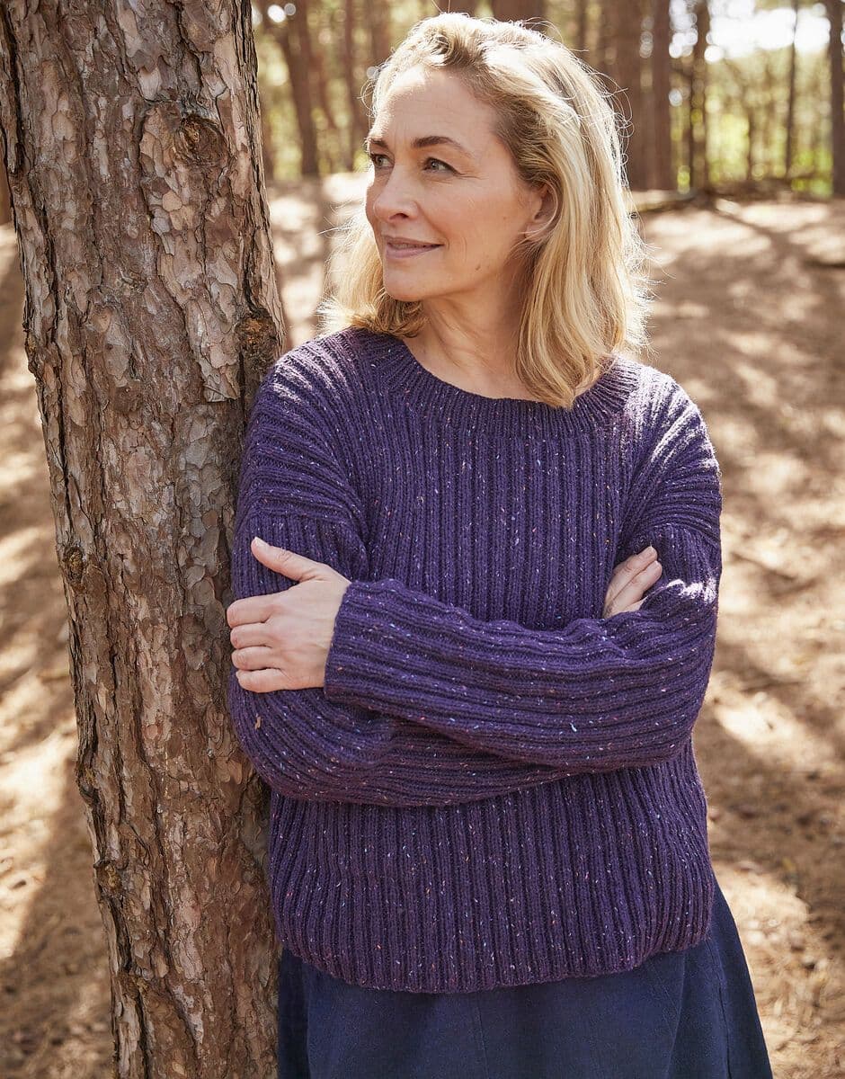 Sirdar Ladies Sweater Knitting Pattern in Haworth Tweed DK 10692P PDF DOWNLOAD