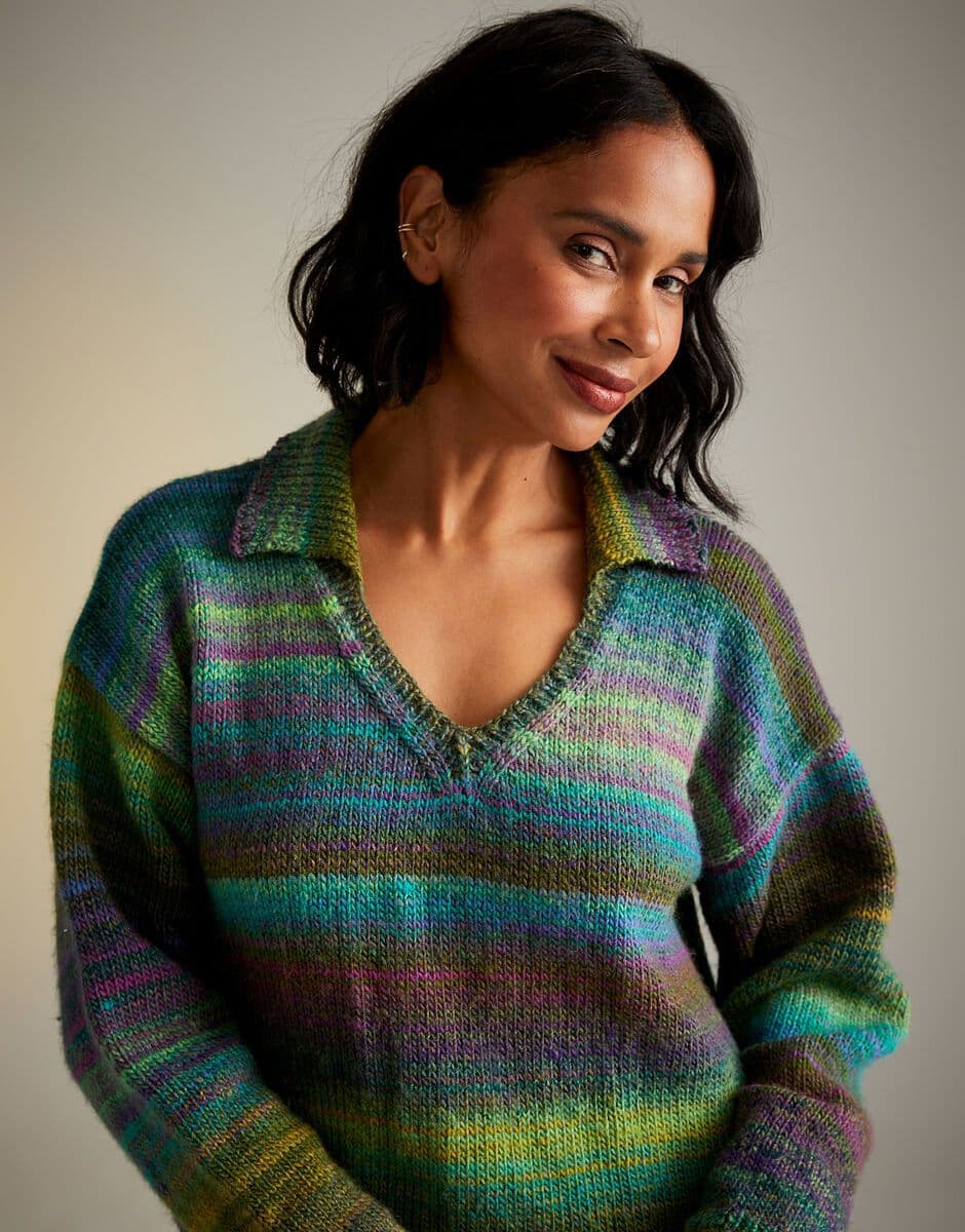 Sirdar Ladies Sweater Knitting Pattern in Jewelspun Aran 10718P PDF DOWNLOAD