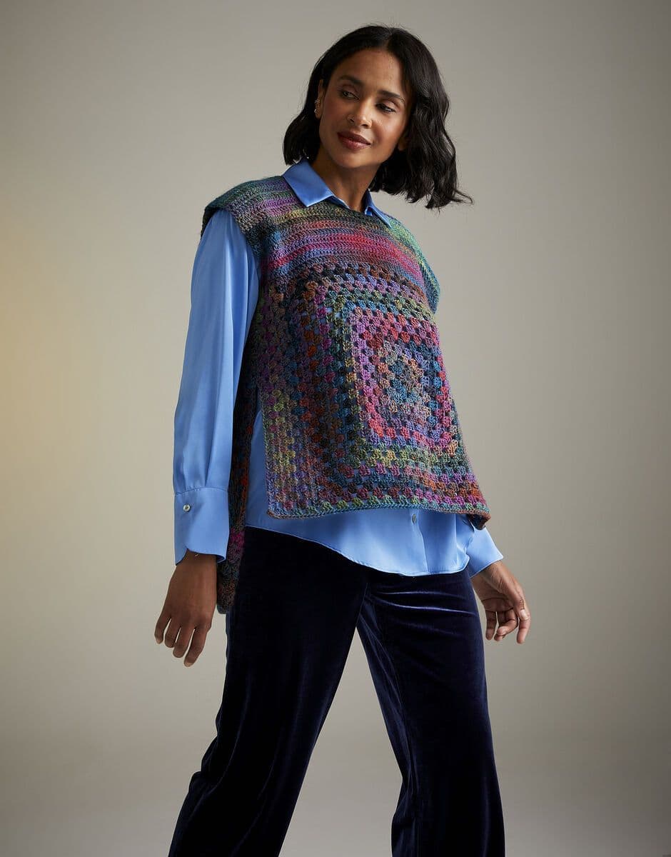Sirdar Ladies Tabard Crochet Pattern in Jewelspun Aran 10728P PDF DOWNLOAD