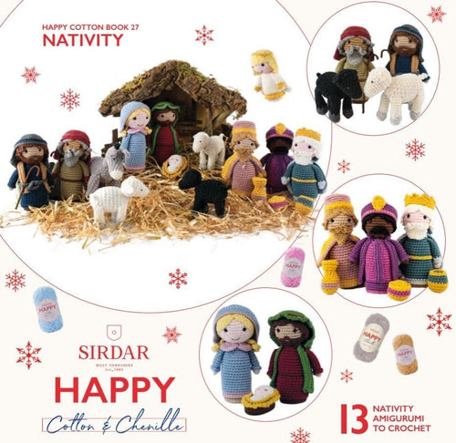 Sirdar Nativity in Happy Cotton DK & Chenille Crochet Book 27 - PDF DOWNLOAD