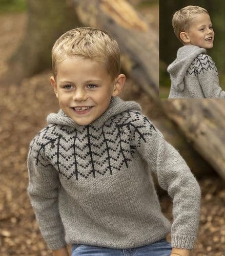 Viking Yarn Boys Sweater Knitting Pattern in Viking Wool 2332-11bP PDF DOWNLOAD