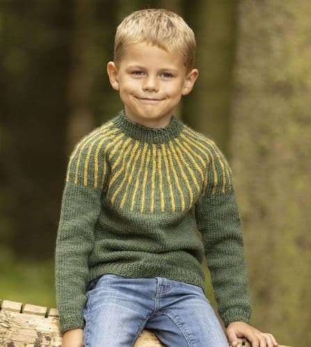 Viking Yarn Boys Sweater Knitting Pattern in Viking Wool 2332-2bP PDF DOWNLOAD