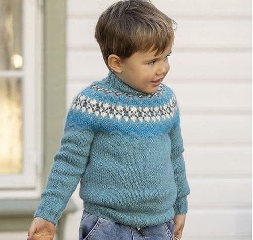 Viking Yarn Boys Sweater Knitting Pattern in Viking Wool 2602-1bP PDF DOWNLOAD