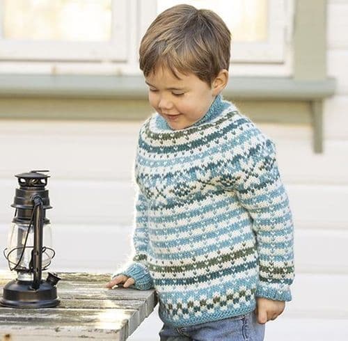 Viking Yarn Boys Sweater Knitting Pattern in Viking Wool 2602-3bP PDF DOWNLOAD