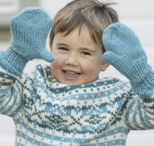 Viking Yarn Childrens Mittens Knitting Pattern in Viking Wool 2602-4aP PDF DOWNLOAD
