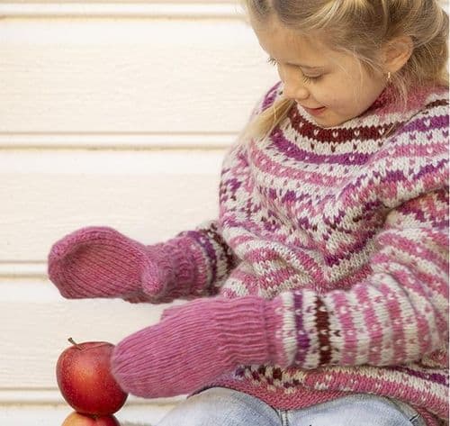 Viking Yarn Childrens Mittens Knitting Pattern in Viking Wool 2602-4bP PDF DOWNLOAD