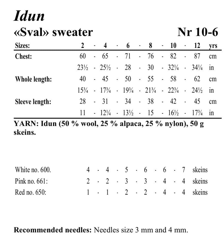 Viking Yarn Girls Sweater Knitting Pattern in Idun 10-6bP PDF DOWNLOAD