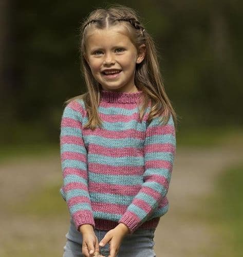 Viking Yarn Girls Sweater Knitting Pattern in Viking Wool 2332-3P PDF DOWNLOAD