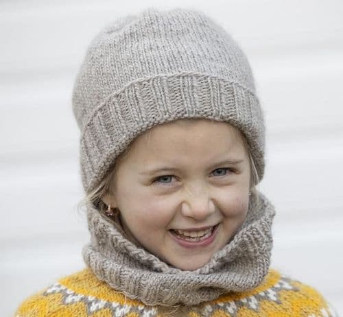 Viking Yarn Hat & Neck Warmer Knitting Pattern in Viking Wool 2602-2P PDF DOWNLOAD
