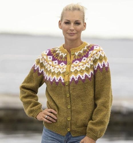 Viking Yarn Ladies Cardigan Knitting Pattern in Viking Wool 2329-2P PDF DOWNLOAD