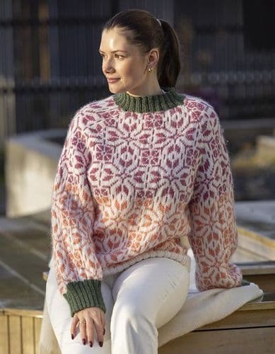 Viking Yarn Ladies Oversize Sweater Knitting Pattern in Viking Wool 2501-5P PDF DOWNLOAD