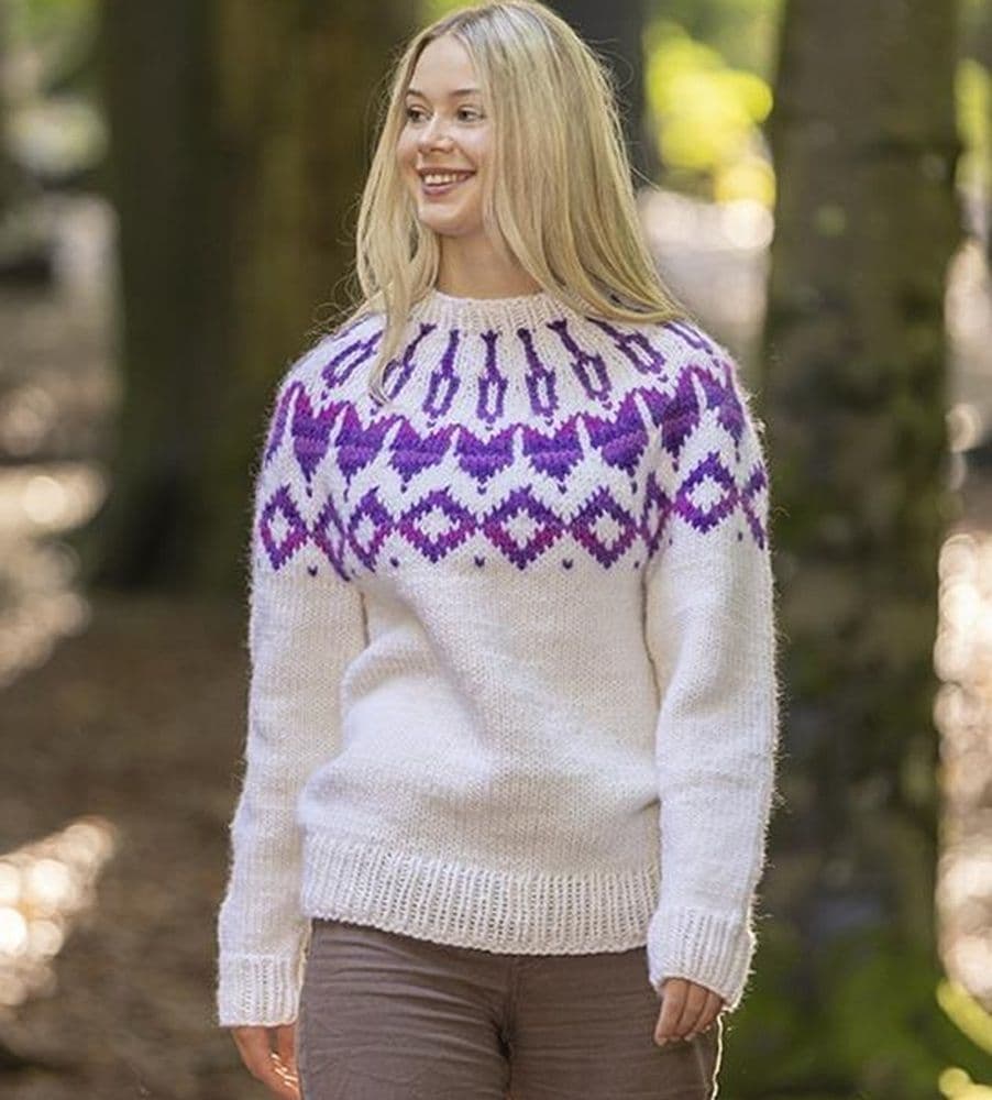 Viking Yarn Ladies Sweater Knitting Pattern in Naturgarn Chunky 2432-1bP PDF DOWNLOAD
